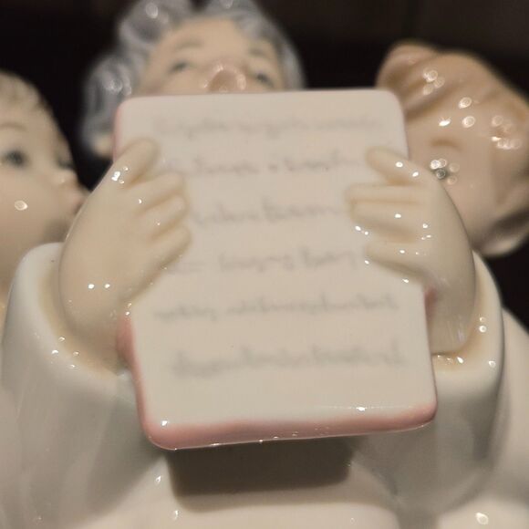 Lladro #4542 'Angels Group' 3 Choir Boys Singing 7" Figurine Religious Children - Picture 7 of 9